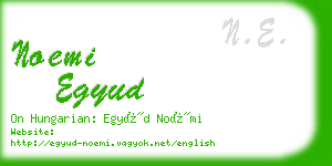 noemi egyud business card